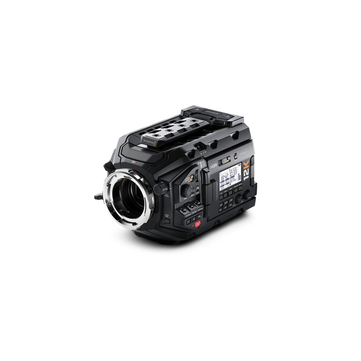 Blackmagic Design URSA Mini Pro 12K + Teris Fluid Head with 100mm Flat Base2-Stage Carbon Fiber Tripod (33lb)