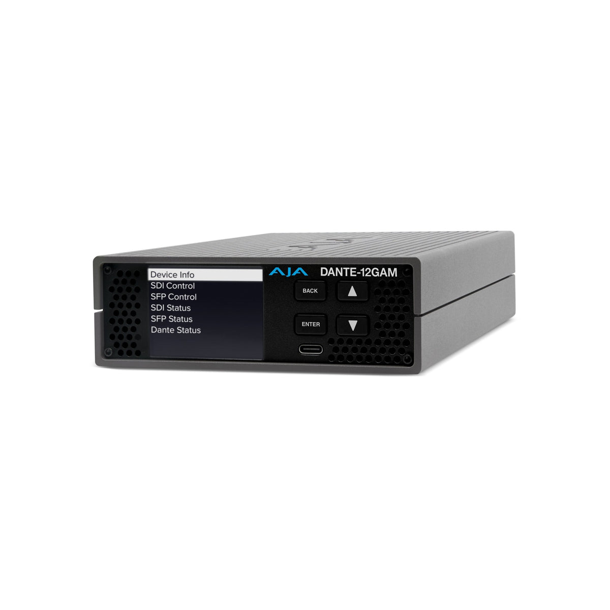 AJA DANTE-12GAM-TR-BNC 12G 64-Ch Dante Embedder/Disembedder (BNC SFP included and Dual Video License installed)