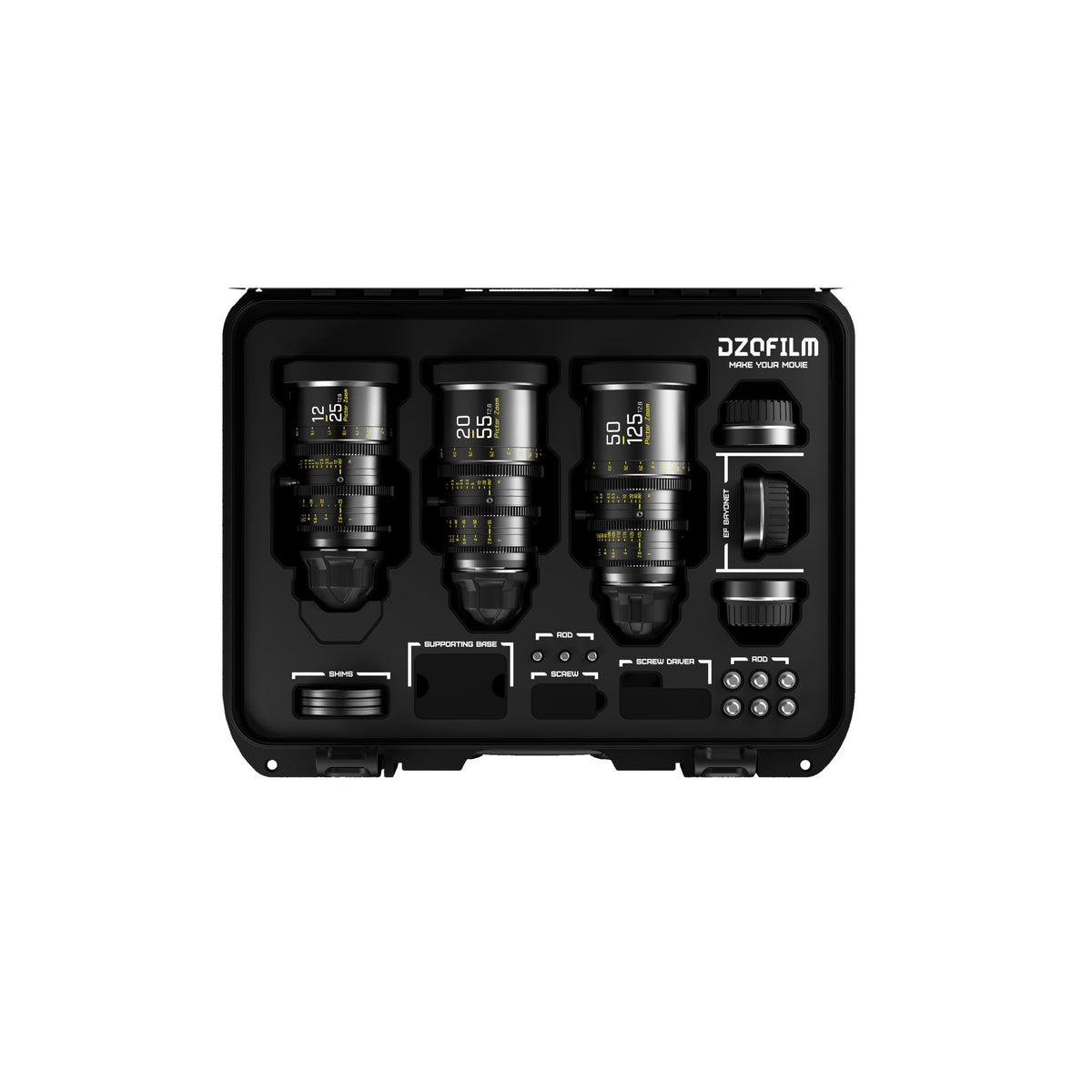 DZOFilm Pictor T2.8 Super35 Zoom 3-Lens Kit (PL & EF Mount, Black)
