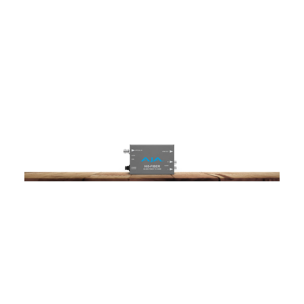 AJA Hi5-Fiber Hi5 with ST Fiber Input (3G-SDI Protocol on Fiber) for Fiber to HDMI Conversion