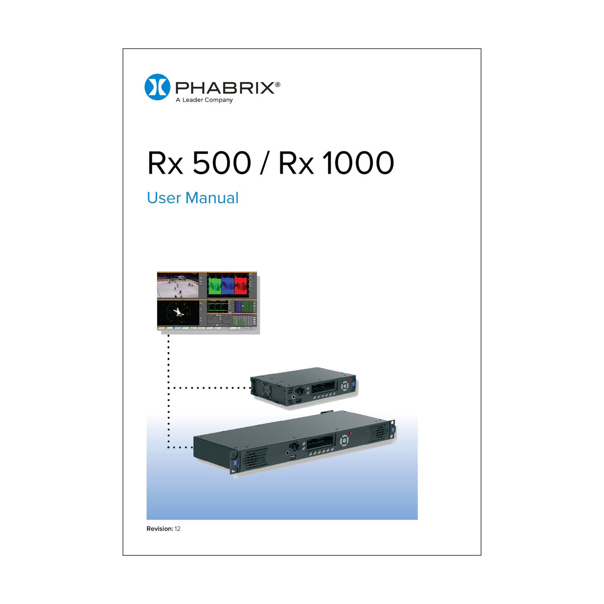 Phabrix PHRX1000AG Rx1000 1U rackmount HD/SD rasterizer, 1x PHRXM-AG HW Module: 1x (SDI-in + copy), SFP cage, 1x Analyser, 1x Generator. 3 more modules can be added