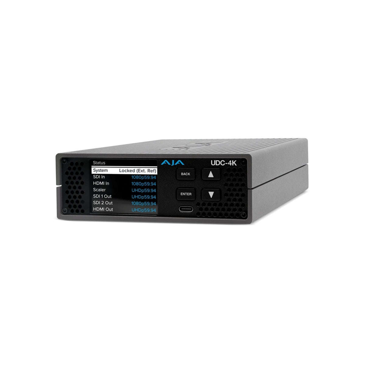 AJA UDC-4K 12G-SDI and HDMI 2.0 Up, Down, Cross-Conversion with Frame Sync