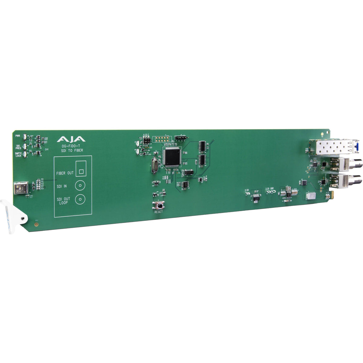 AJA OG-FiDO-T 1-Channel 3G-SDI to Single Mode LC Fiber Transmitter, DashBoard Support