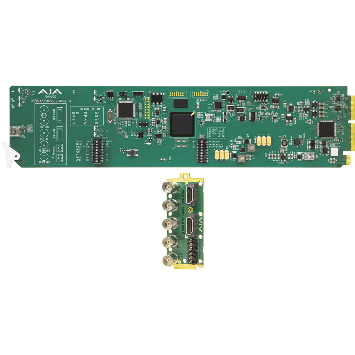 AJA OG-UDC 3G-SDI Up, Down, Cross-Conversion, 2-Channel Unbalanced Audio Output, DashBoard Support