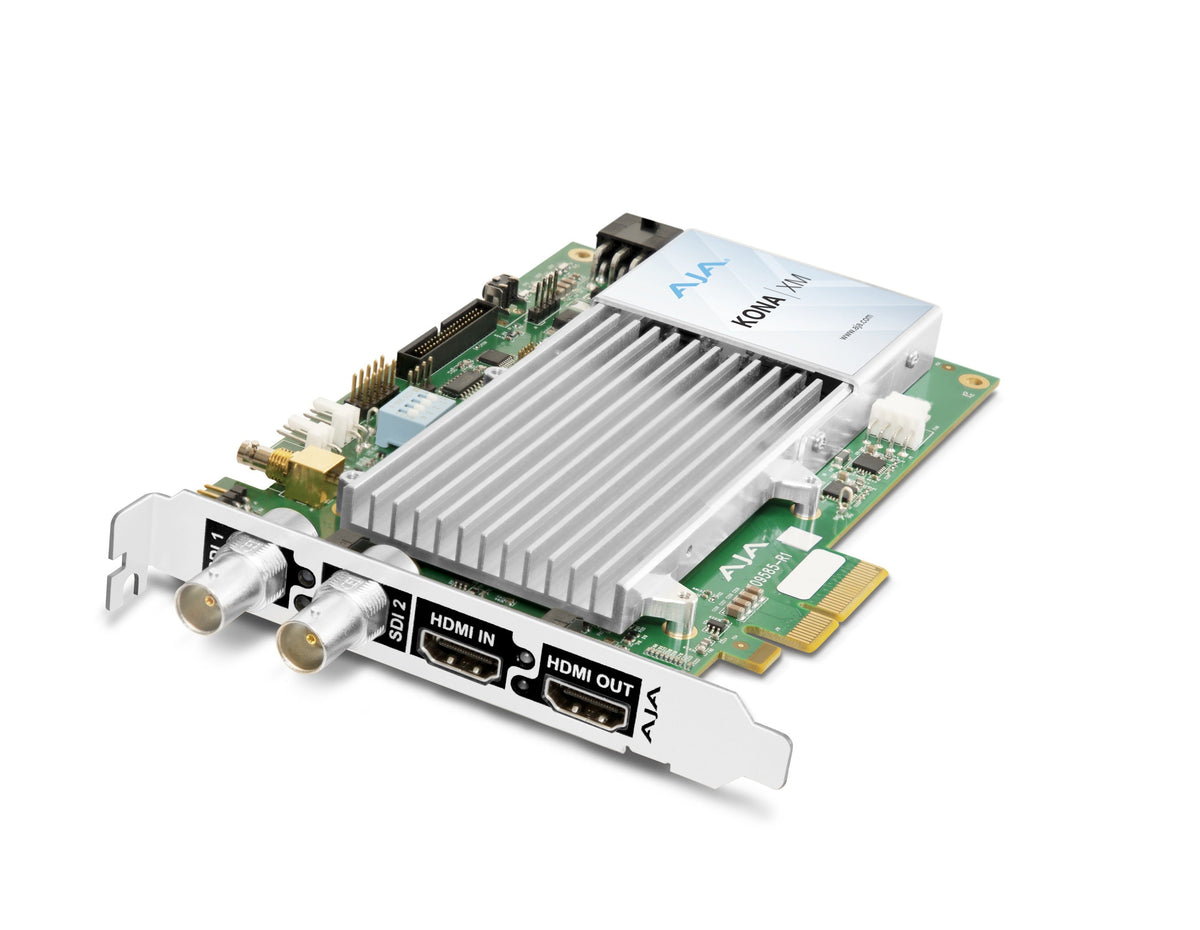 AJA KONA XM, Fanless 12G-SDI and HDMI 2.0 Ultra Low Latency PCIe card, no Fan, Passive Cooling