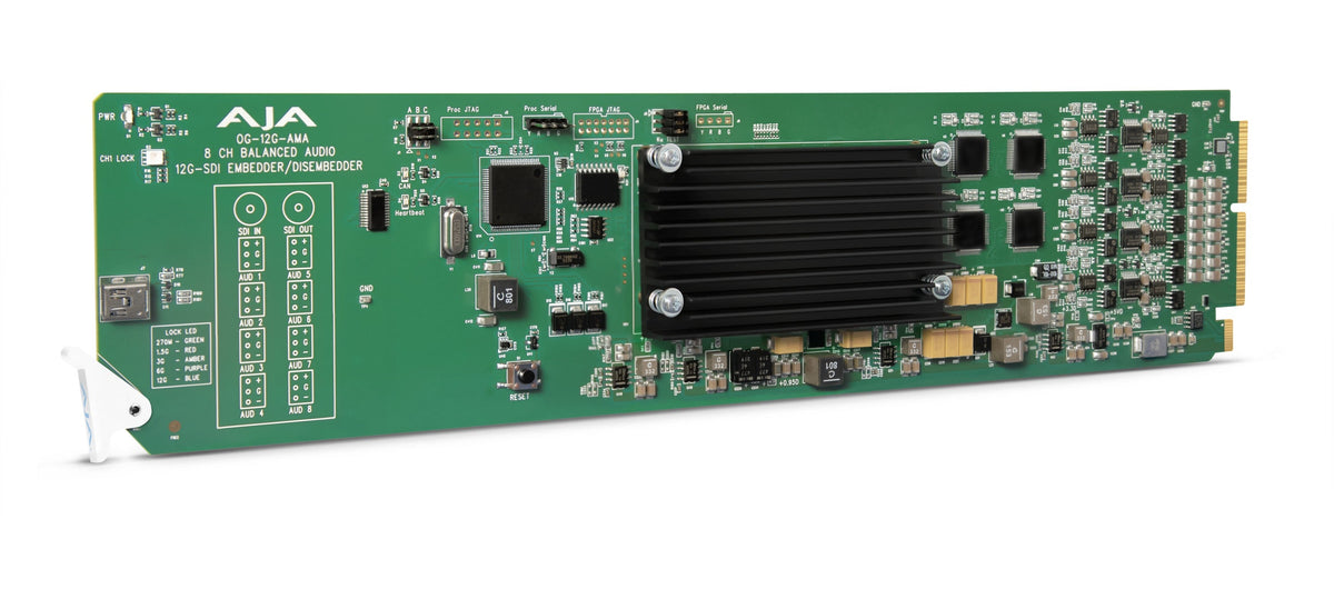 AJA OG-12G-AMA openGear 12G-SDI - Analog Audio Embedder/Disembedder