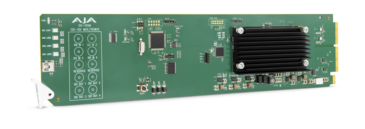 AJA OG-12GM 12G-SDI to/from SDI Muxer/DeMuxer, DashBoard Support