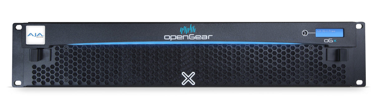 AJA OG-X-FR openGear 2RU, 20-Slot Frame, Single Power Supply