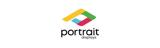 portrait displays logo