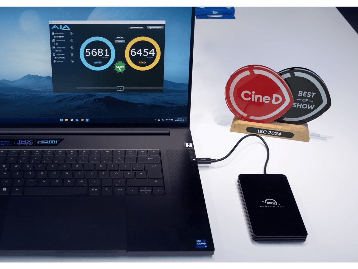 OWC Envoy Ultra Thunderbolt 5 Portable NVMe SSD Storage Solution