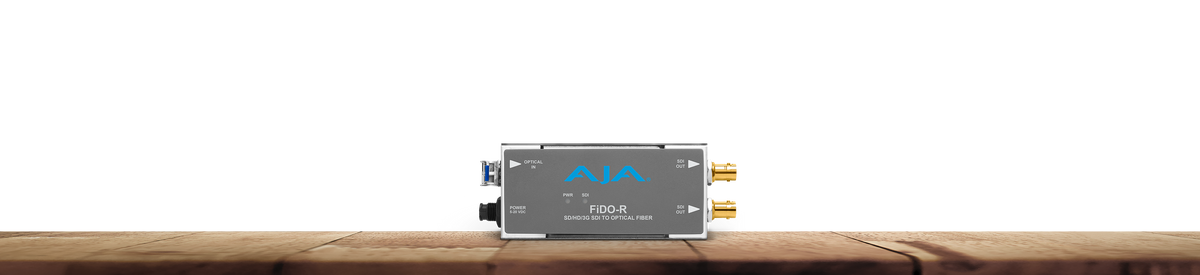 AJA FiDO-R 1-Channel Single Mode LC Fiber to 3G-SDI w/ Dual 3G-SDI Outputs Receiver
