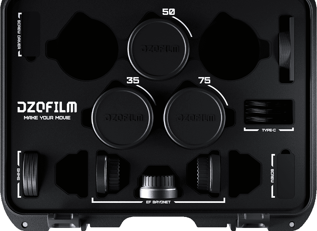 DZOFilm VESPID Cyber Full Frame 3-Lens Kit (35/50/75mm)