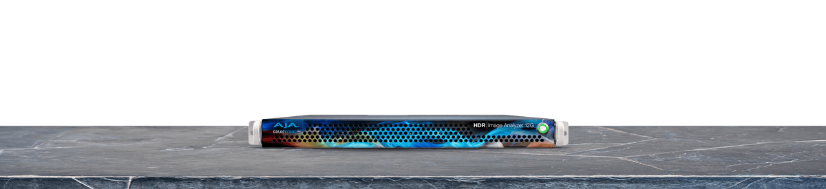 AJA HDR Image Analyzer 12G 1RU 12G-SDI for Real Time HDR Analysis with Waveform, Histogram and Vectorscope Monitoring