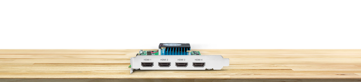 AJA KONA HDMI 4-Channel HDMI Capture 1x 4K/UltraHD or 4x 2K/HD PCIe 2.0 Card