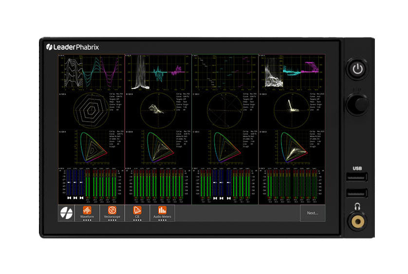 Phabrix LPX500ISE 3U Waveform Monitor, 4 IP Inputs, 10GbE x 2, 4 SDI Inputs, Eye/Jitter meas.