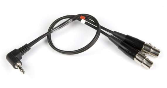 Lectrosonics MCSRTRS Cable, 2) TA3F to 1) TRS, 12" for Camera Inputs