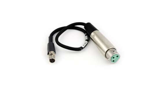 Lectrosonics MCSRXLRF 12″ audio cable, TA3F plug to 3 pin female XLR