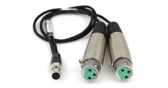 Lectrosonics MCTA6XLRF2 Line level signals from two XLR-M outputs. 18 in