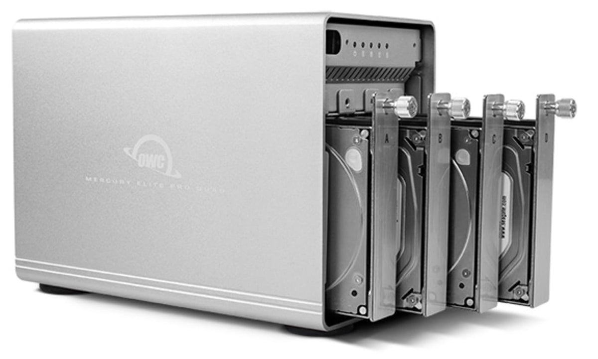 OWC Mercury Elite Pro Quad 0TB USB-C 10Gb/s RAID Storage Enclosure