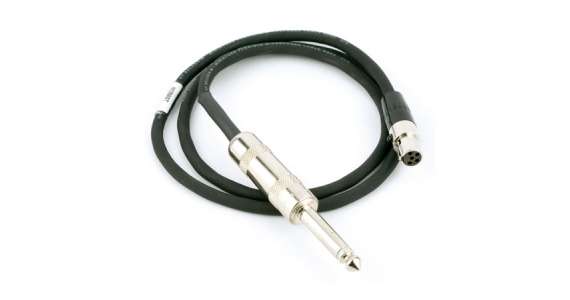 Lectrosonics MI39AST Instrmnt Cable, for Standard Pickups, 1/4" to TA5F, Straight