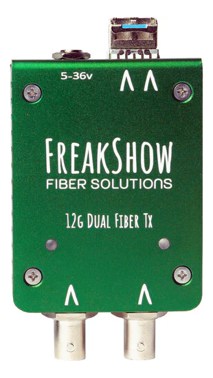 Freakshow HD FBTX 2-Channel 12G-SDI over Duplex LC Singlemode Fiber Transmitter