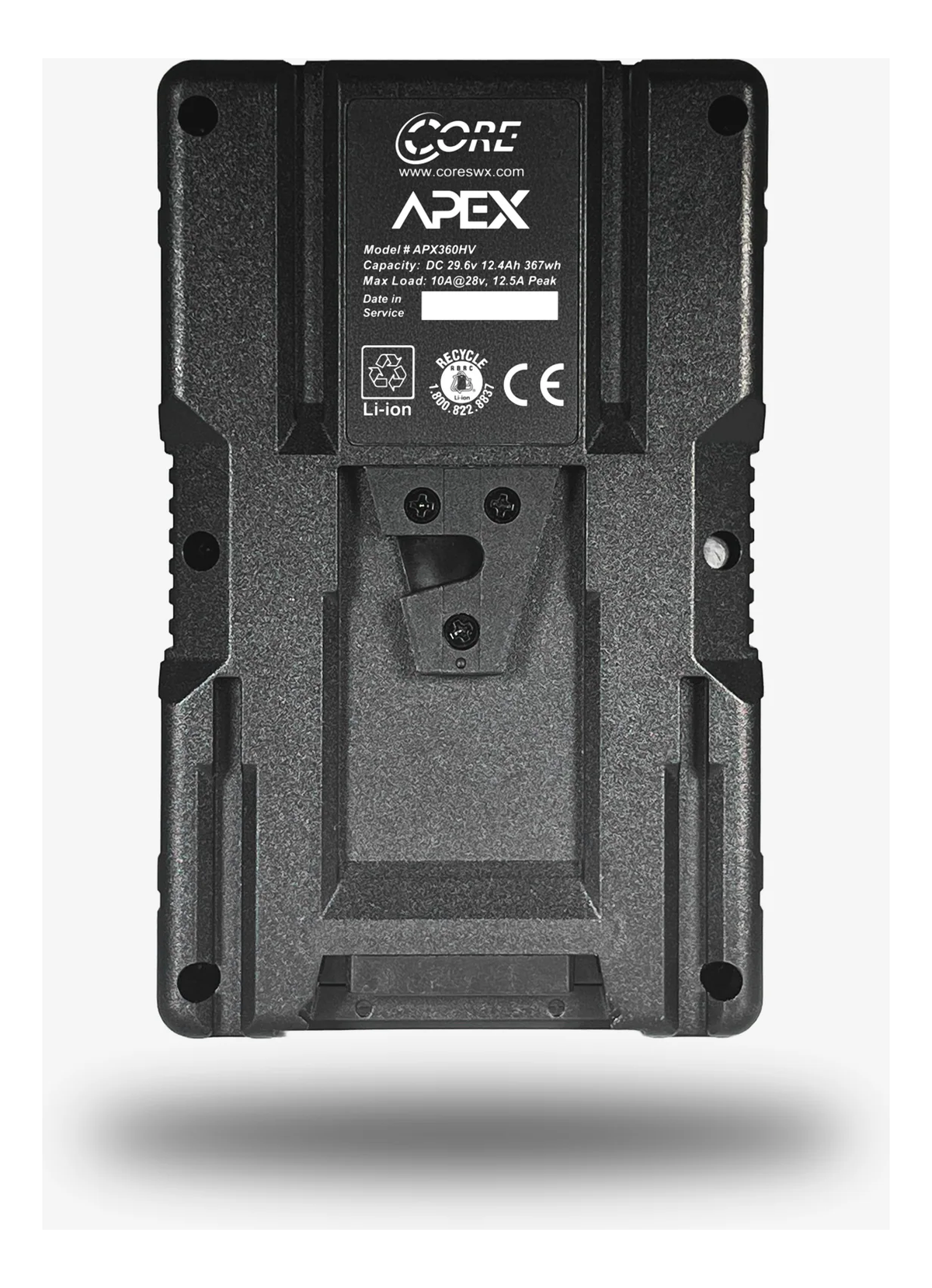 Core SWX APEX 360 High-Capacity 29.6V/367Wh High-Voltage Li-Ion V-Mount Battery (Helix Compatible)
