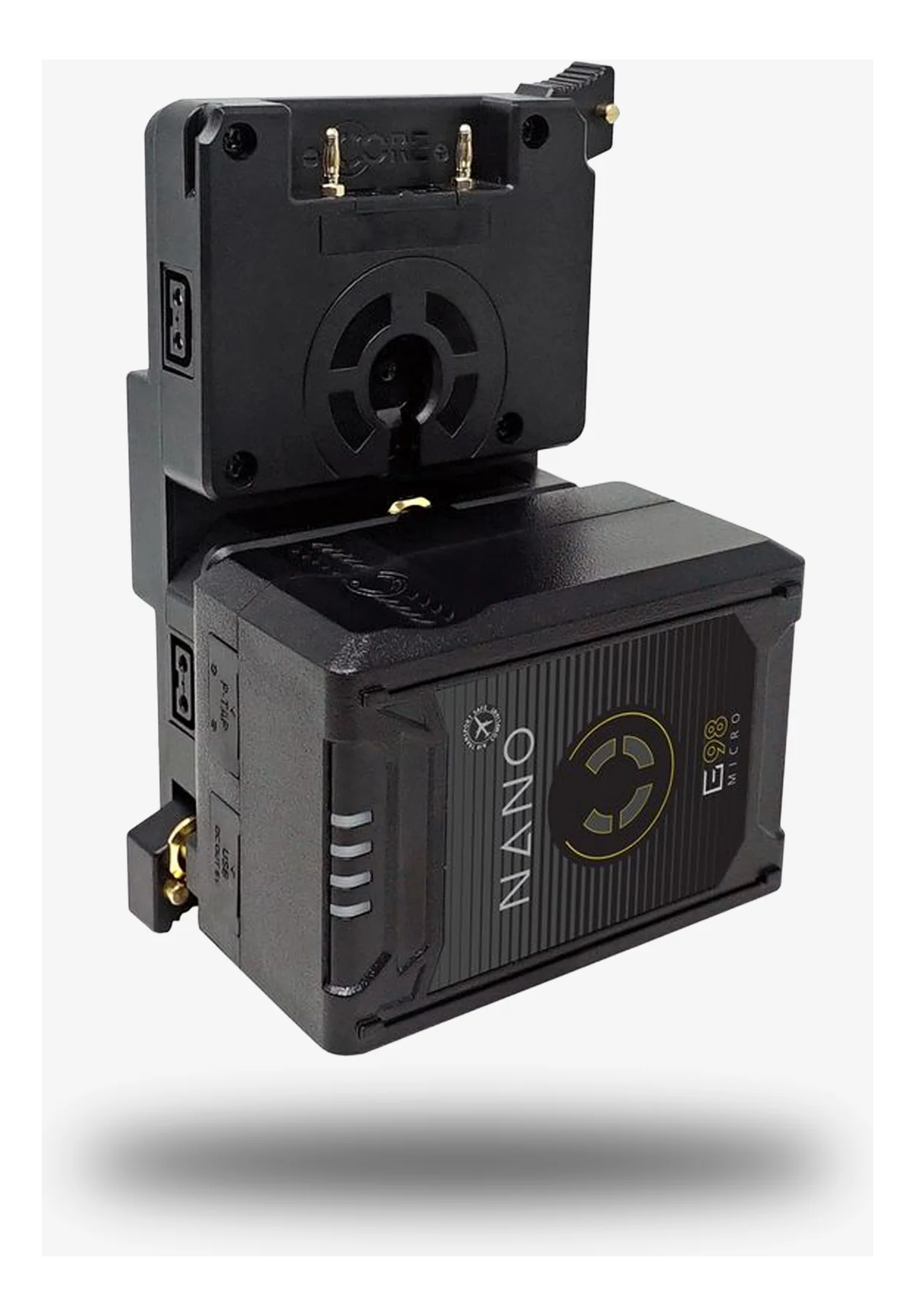 Core SWX Micro Battery Hot-Swap Shark Fin Adapter (Gold Mount)
