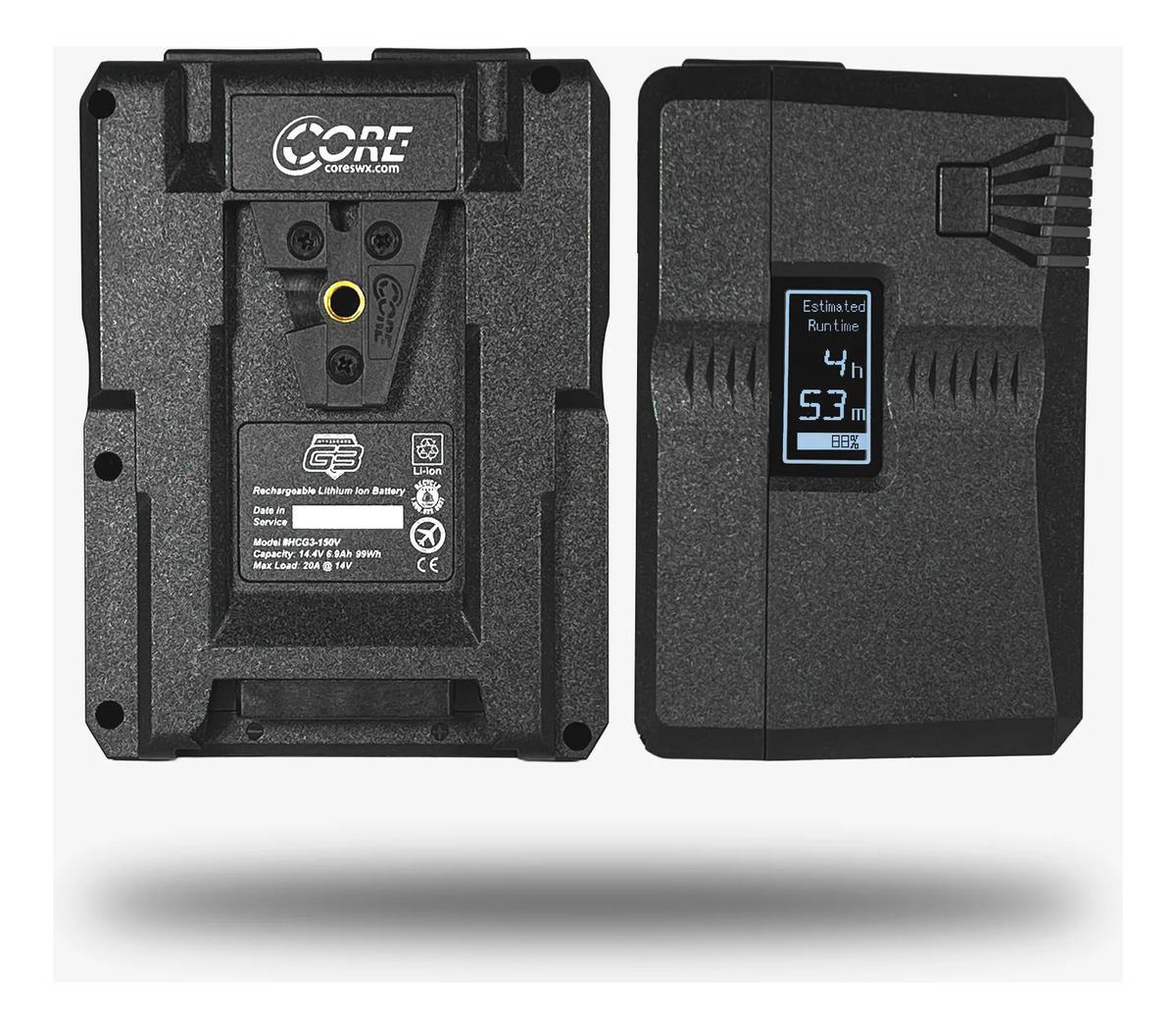 Core SWX Hypercore G3 150V 4-Battery Kit with Fleet Q4 Mini Quad Charger (V-Mount)