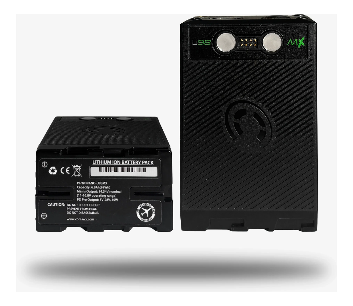 Core SWX NANO-U98MX HDV Battery with Ring LED Gauge (98Wh, Sony BP-U)