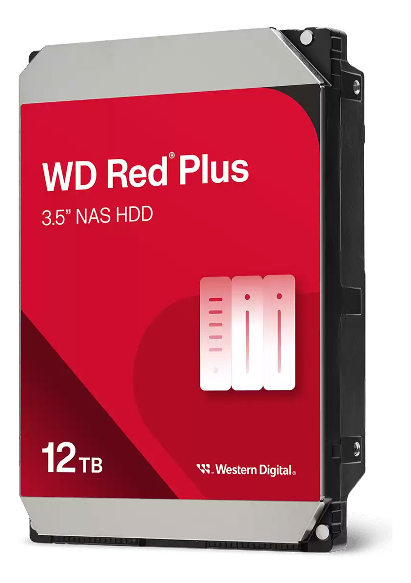 Western Digital Red Plus Internal NAS HDD 3.5 5400 RPM SATA 6 Gb/s