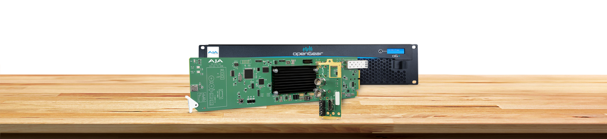 AJA OG-Hi5-12G-TR openGear 12G-SDI to HDMI 2.0 Conversion, with Fiber Transceiver