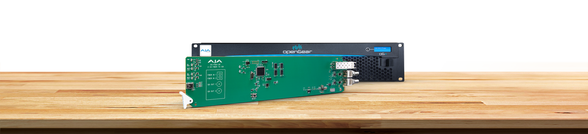 AJA OG-FiDO-2R-MM 2-Channel Multi-Mode LC Fiber to 3G-SDI Receiver, DashBoard Support