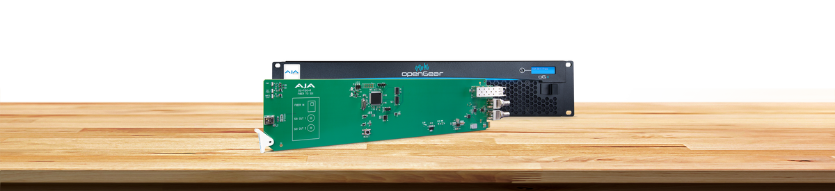 AJA OG-FiDO-R-MM 1-Channel Multi-Mode LC Fiber to 3G-SDI Receiver, DashBoard Support