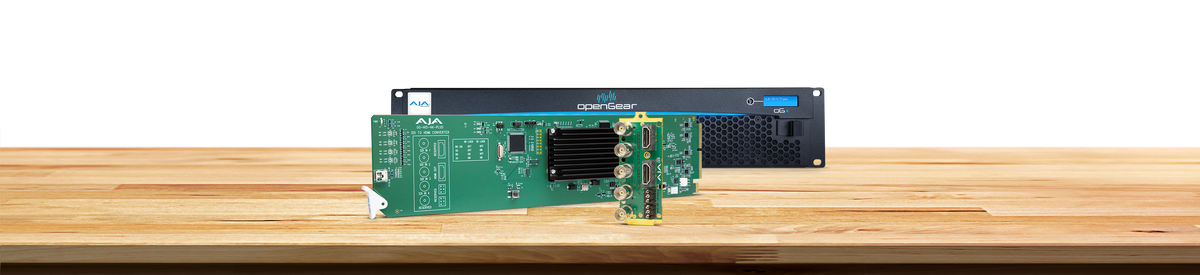 AJA OG-Hi5-4K-Plus 4x 3G-SDI to HDMI 2.0 with up to UltraHD 60p, also Supports HD-SDI to HD-HDMI, DashBoard Support