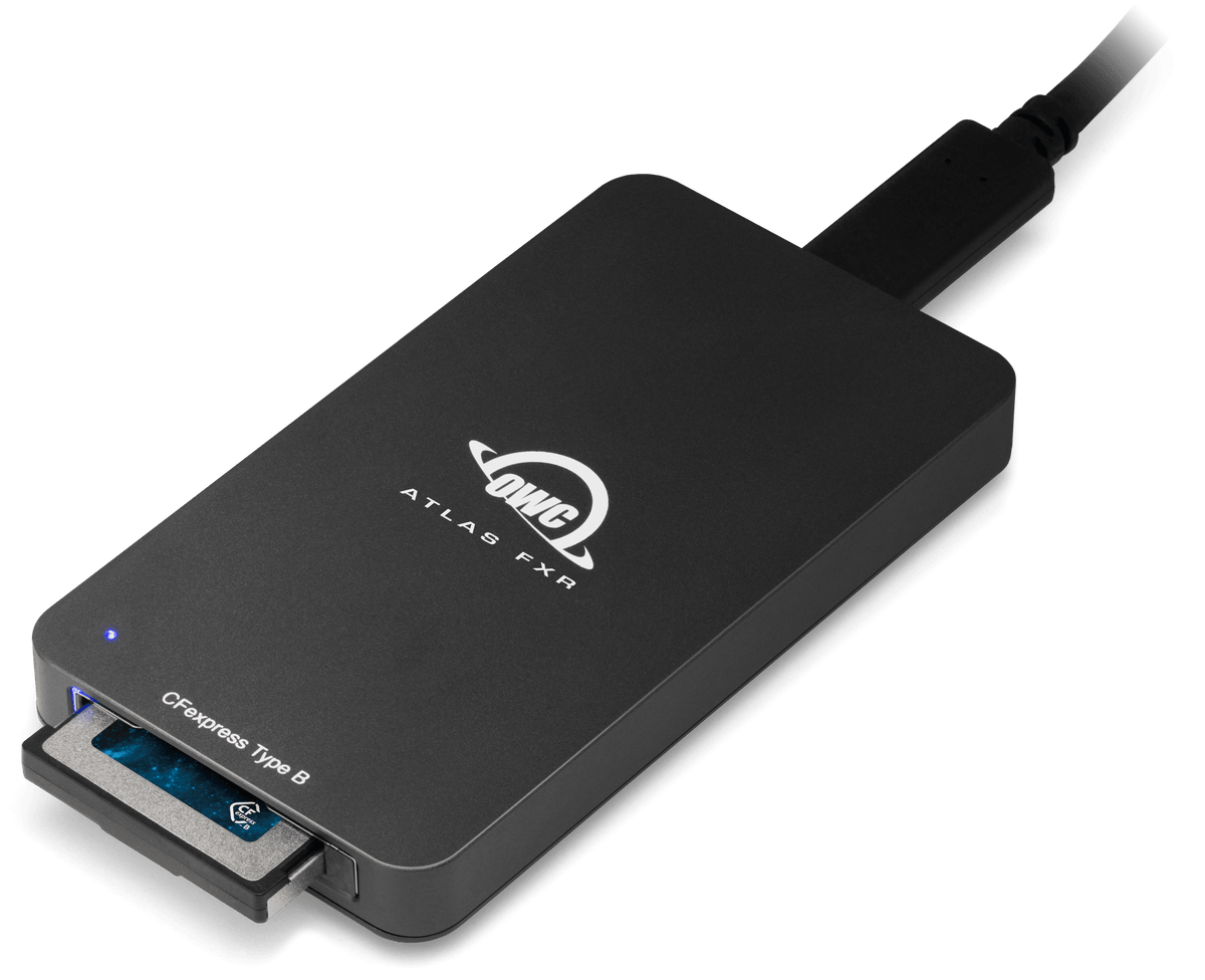 OWC Atlas FXR CFexpress 2.0 Type B Thunderbolt 40Gb/s + USB-C 10Gb/s Card Reader
