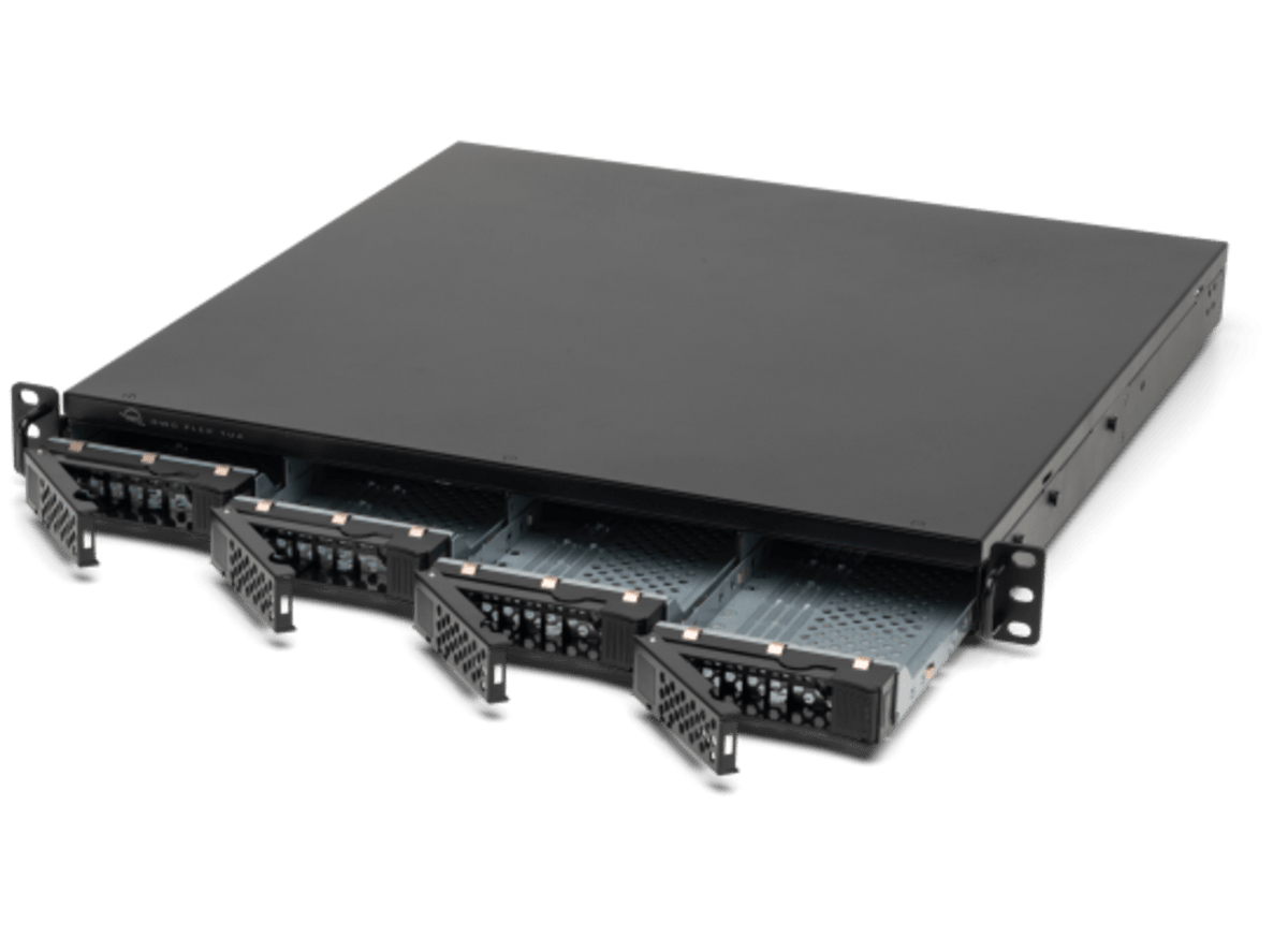 OWC Flex 1U4 64TB (4x1TB NVMe, 3x20TB HDD) Rackmount Storage/Dock/PCIe Expansion