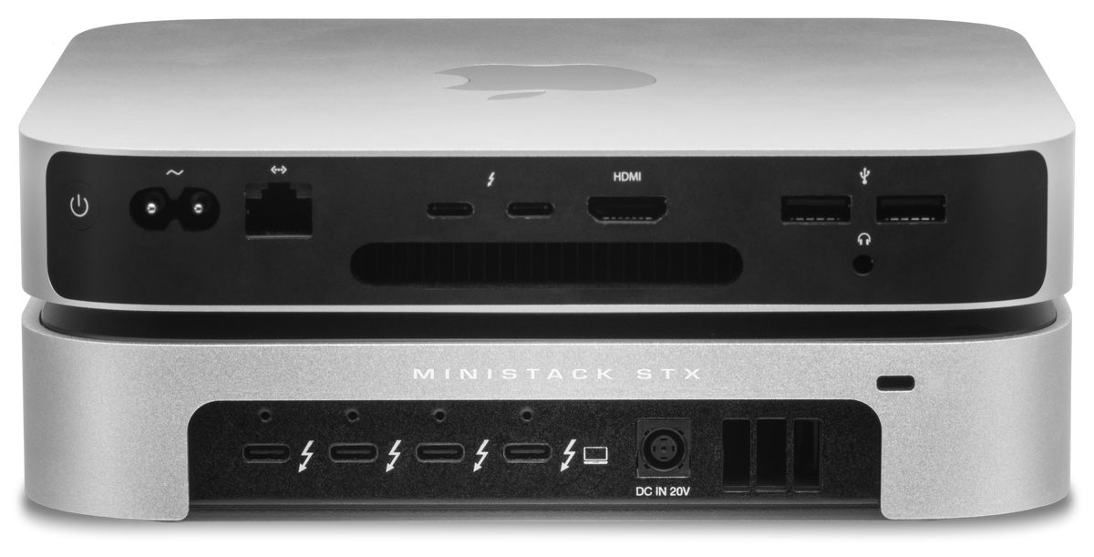 OWC miniStack STX 14TB (6TB HDD + 8TB NVMe) Thunderbolt Storage and Hub