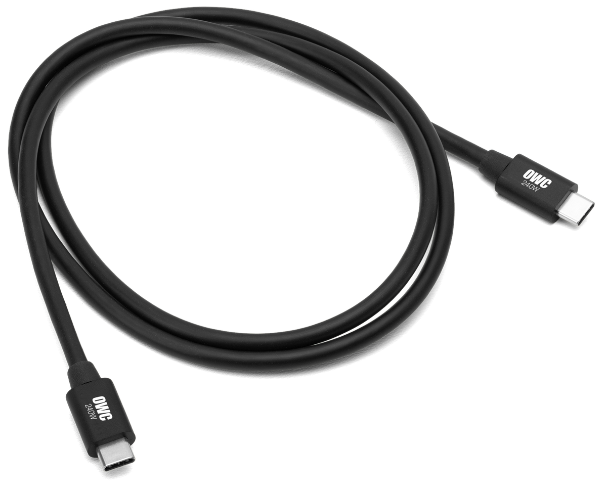 OWC Thunderbolt 5 (USB-C) 1.0 Meter (39.4") Cable - Black