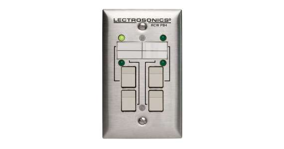 Lectrosonics RCWPB4 Remote Control for Dm Series, Four Buttons, Leds