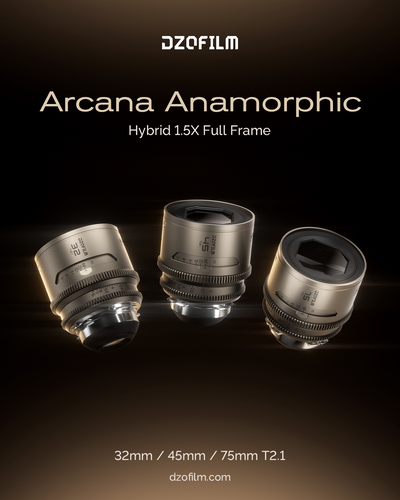 DZOFilm Arcana 45mm T2.1 Full-Frame 1.5X Hybrid Anamorphic Prime Lens (PL Mount, Feet)