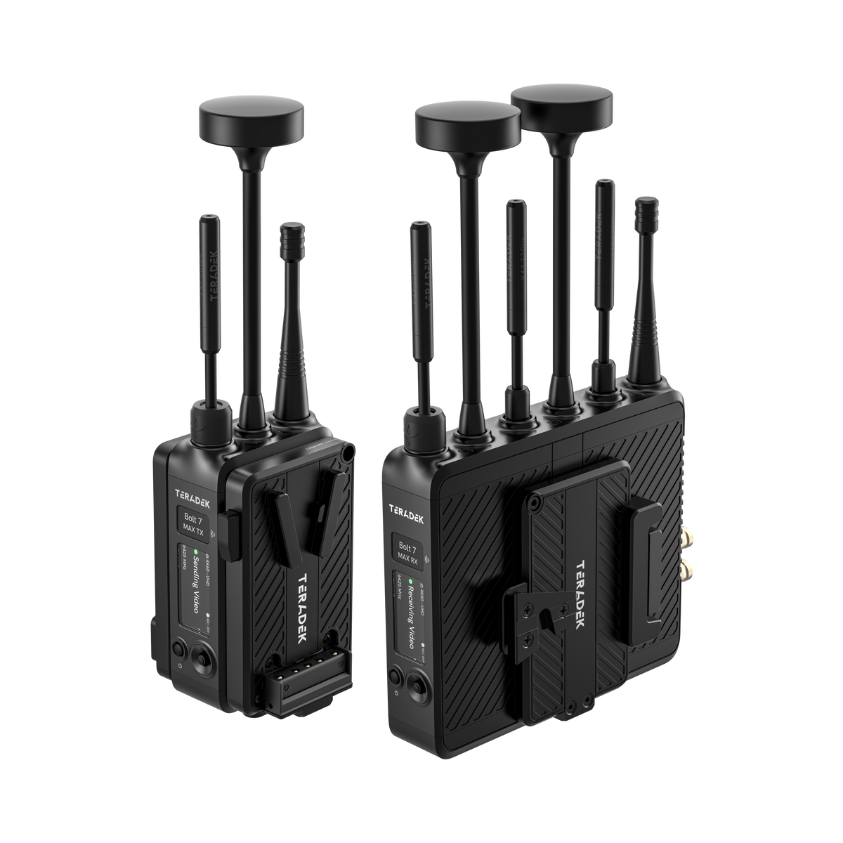 Teradek Bolt 7 MAX 12G-SDI/HDMI Wireless TX/RX Deluxe Set - 2x V-Mount Battery Cradles