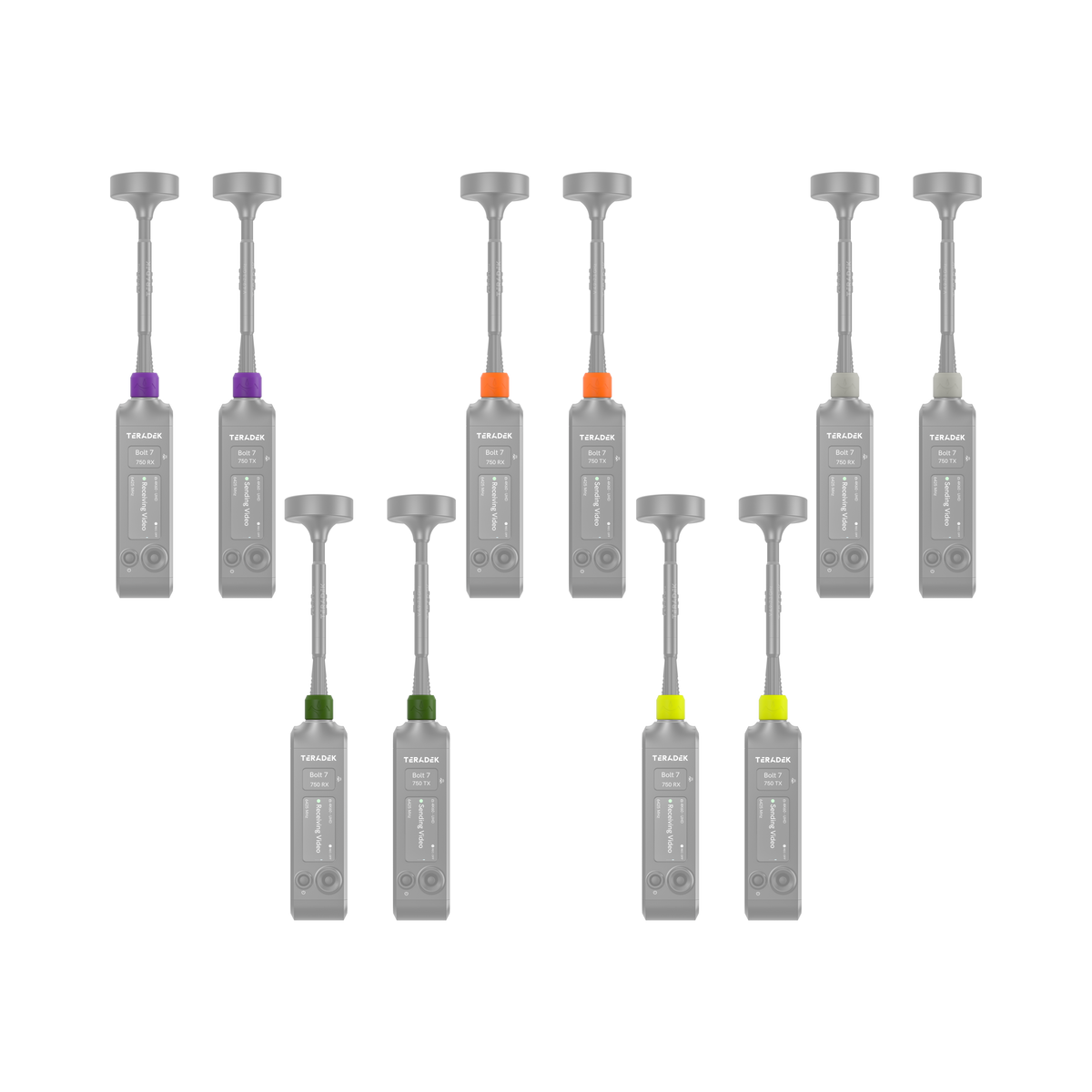 Teradek Bolt 7 Basic Color Band Set