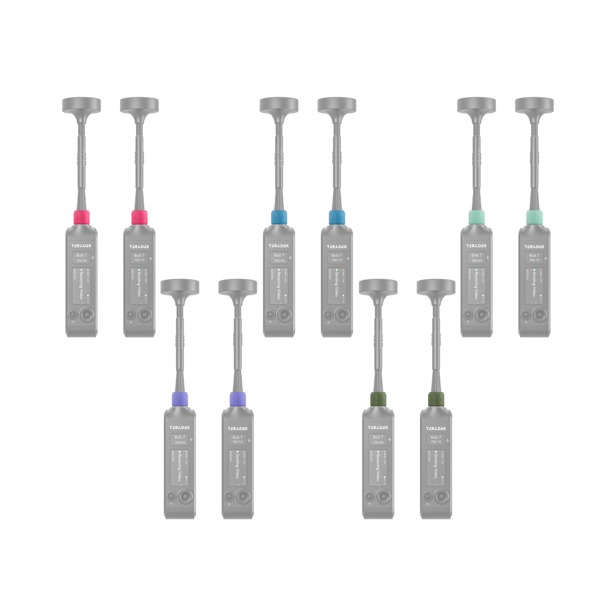 Teradek Bolt 7 Color Band Set #2