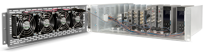 AJA DRM2-Plus (Active) Redundant P/S Active 3-RU Frame, Redundant Power Supply