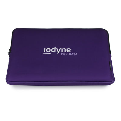 Iodyne Lined Protective Soft Sleeve for Pro Data with Zipper Closure & Accessory Pocket (Violet)