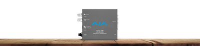 AJA 12G-AM-TR 8-Channel 12G-SDI AES audio Embedder/Disembedder with Single LC Fiber Transceiver, 8 XLR connectors