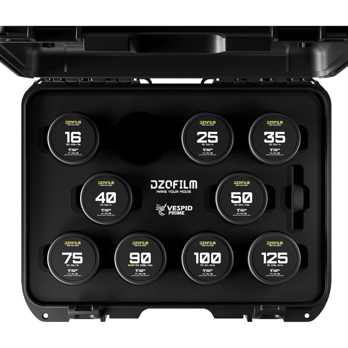 DZOFilm VESPID Prime 9-Lens Kit (PL and EF Mounts)