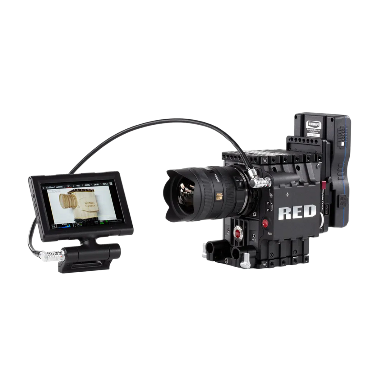 Wooden Camera LCD/EVF Cable (RED, R/R, 24")