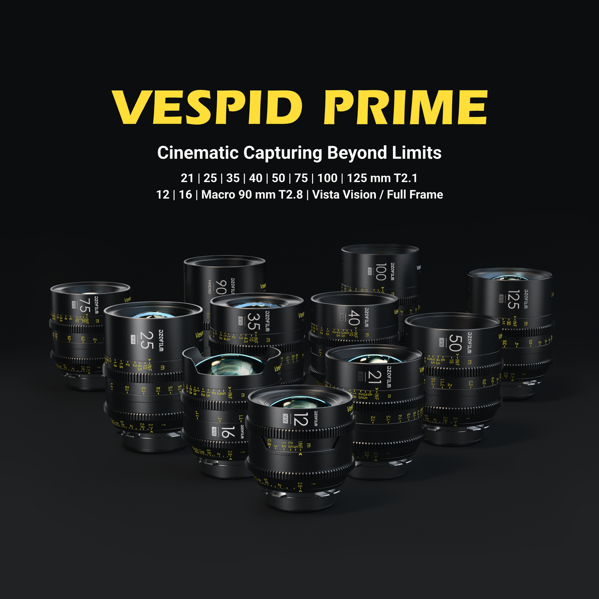 DZOFilm VESPID 12mm T2.8 Cine Lens (ARRI PL & Canon EF)