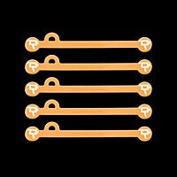 Wooden Camera Cine Mag Ties (Pack of 5) - 1